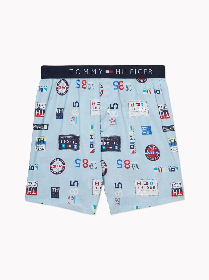 Férfi Tommy Hilfiger Badge print boxer Boxers Színes | HU 1340FDN